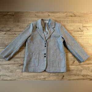 Little Mountain Vancouver small shop tweed grey black Blazer business casual